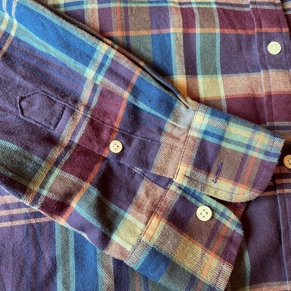 XL 100% - plaid button front Lauren Ralph Lauren lightweight. - Picture 3 of 9